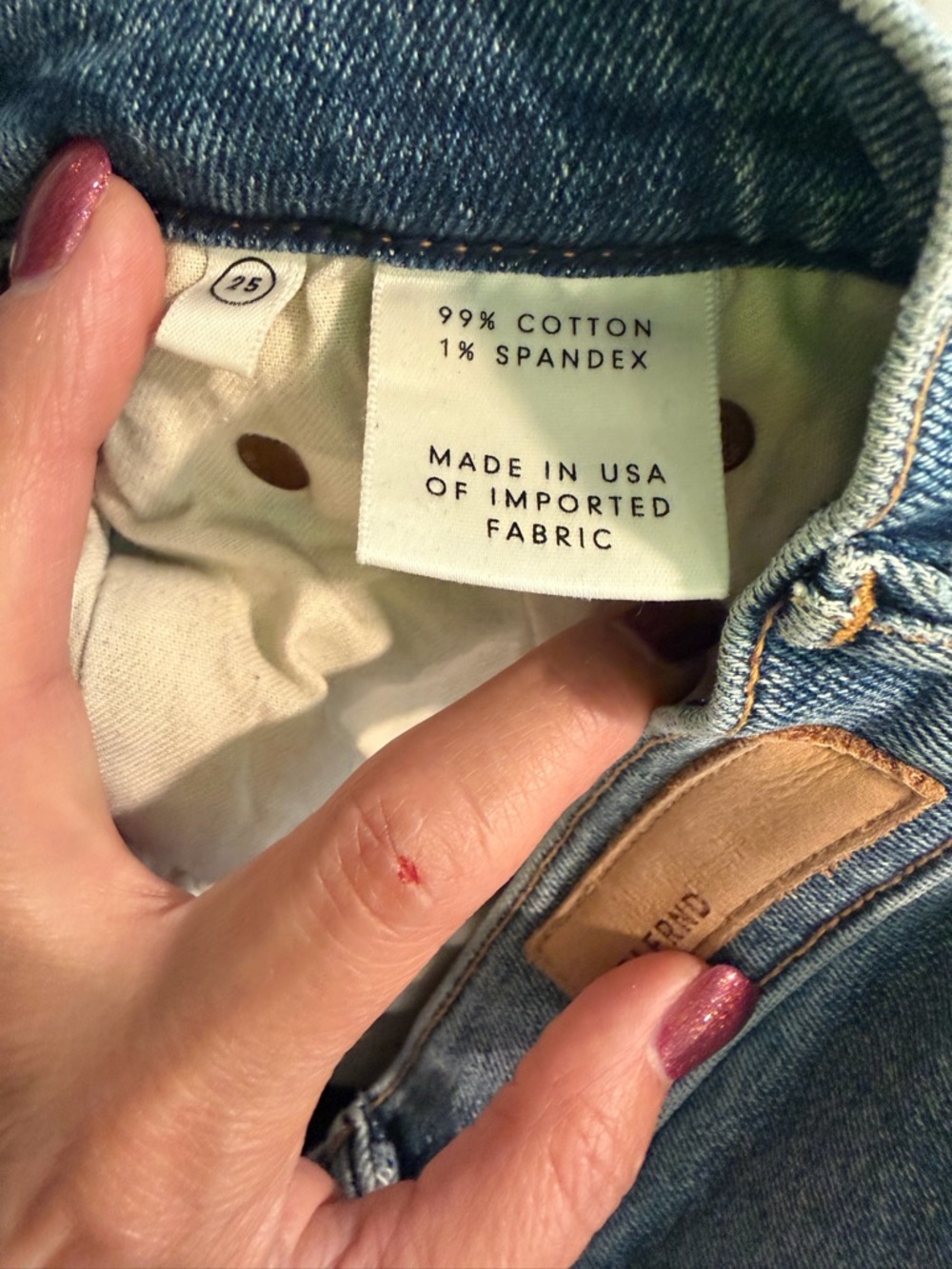 GRLFRND women’s Skinny Jeans in Medium Blue Wash - Picture 7 of 8